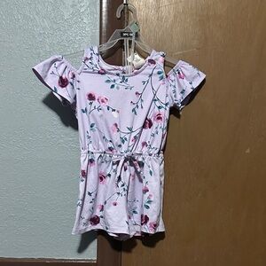 Floral Kids Romper - Pink